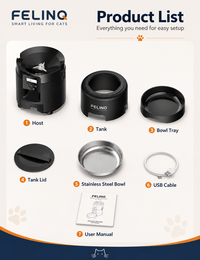 Felinq Automatic Cat Feeder 2L with Timed Portion Control