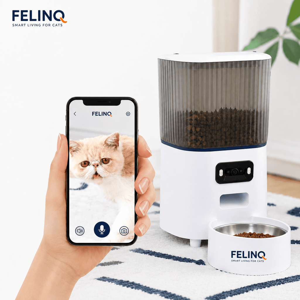 Felinq Automatic Cat Feeder 3.5L with Camera & WiFi