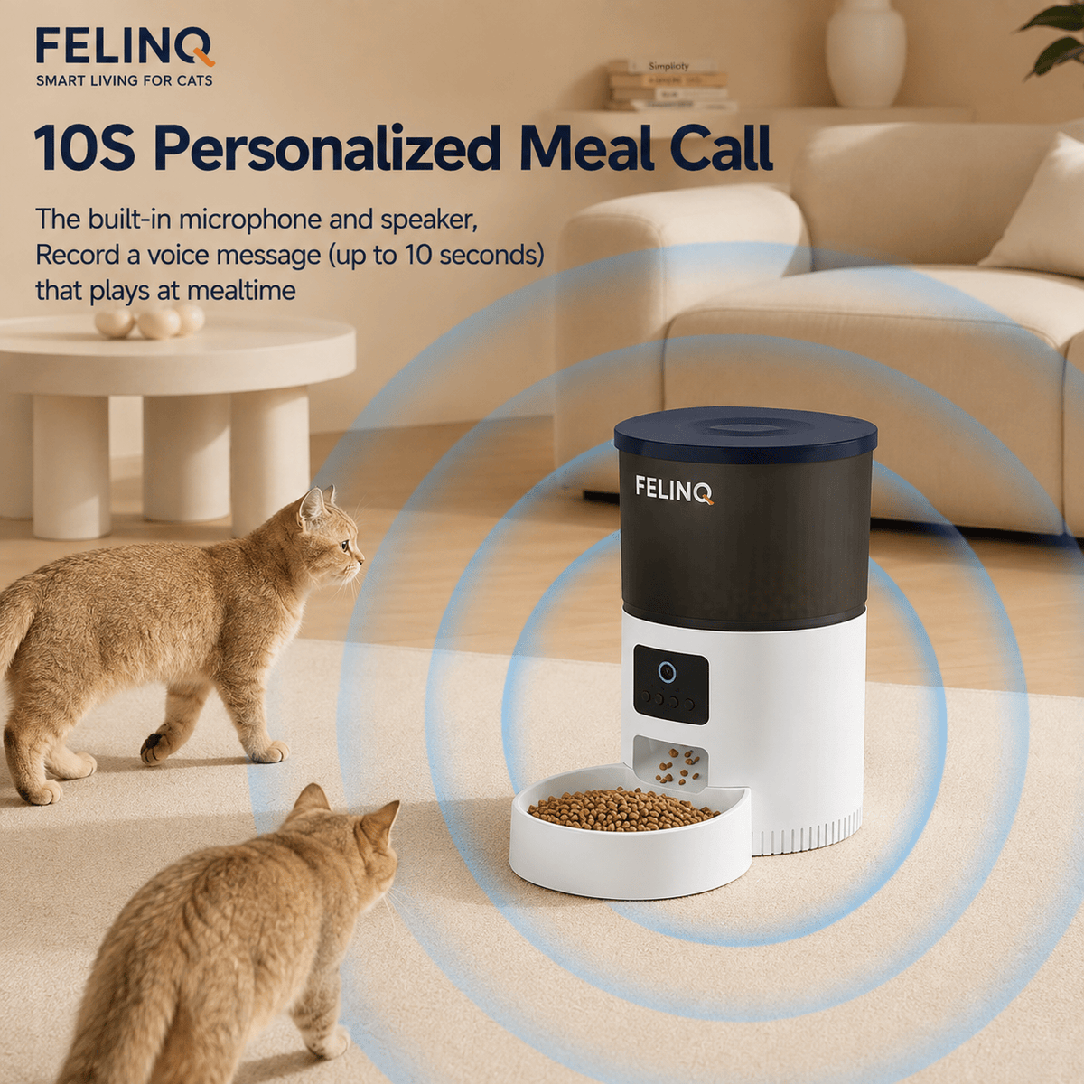 Felinq Automatic Cat Feeder 3L with Camera & WiFi