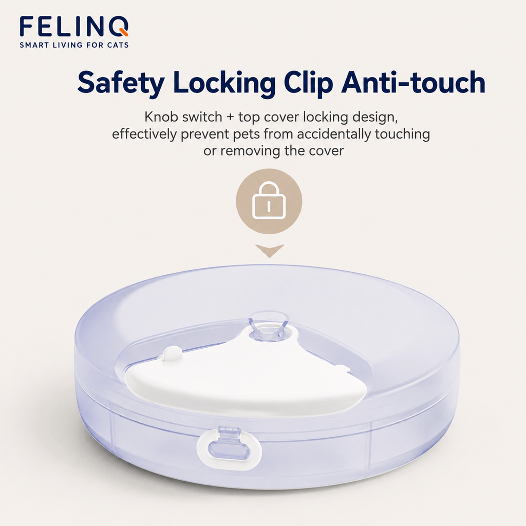 Felinq Automatic Cat Feeder 4 Meals for Wet & Dry Food
