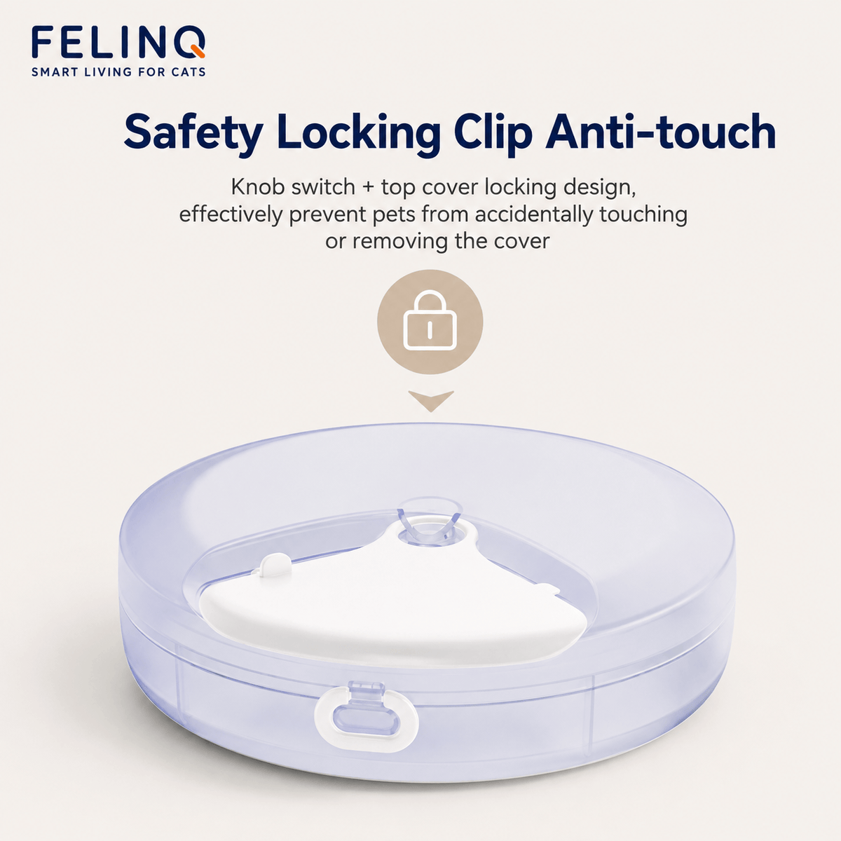 Felinq Automatic Cat Feeder 4 Meals for Wet & Dry Food