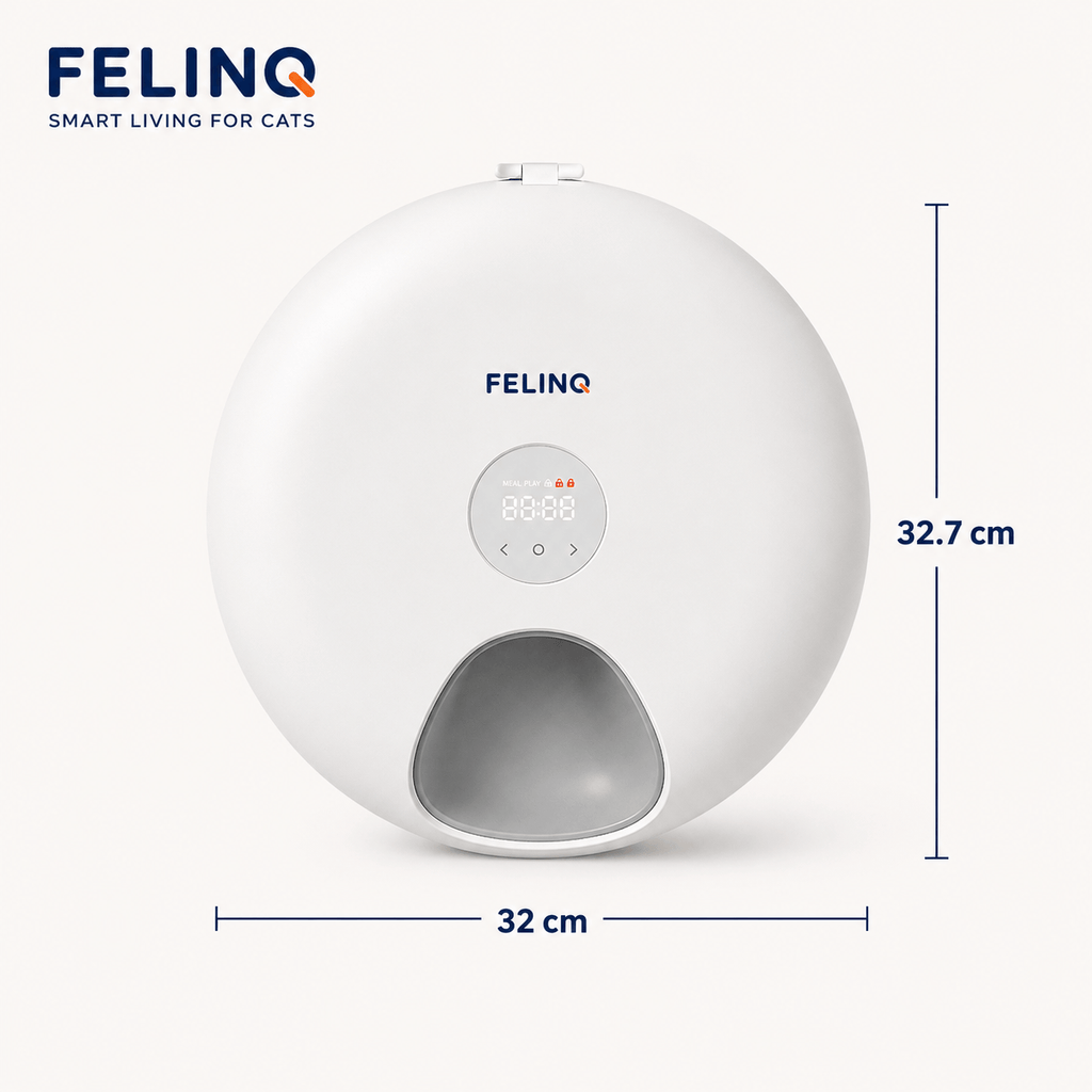 Felinq Automatic Cat Feeder 6 Meals for Wet & Dry Food
