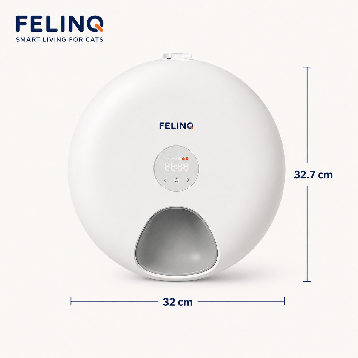 Felinq Automatic Cat Feeder 6 Meals for Wet & Dry Food