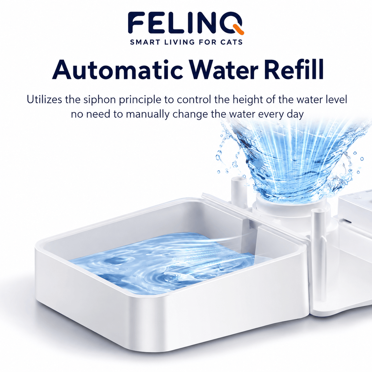 Felinq Automatic Cat Feeder & Water Dispenser 8.5L with WiFi