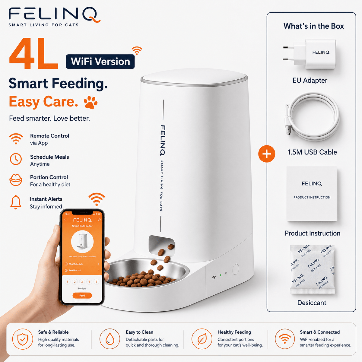 Felinq Automatic Cat Feeder with App Control