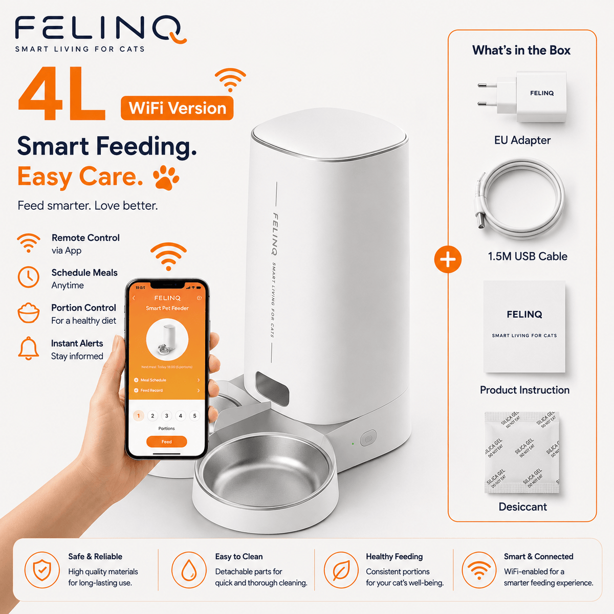 Felinq Automatic Cat Feeder with App Control
