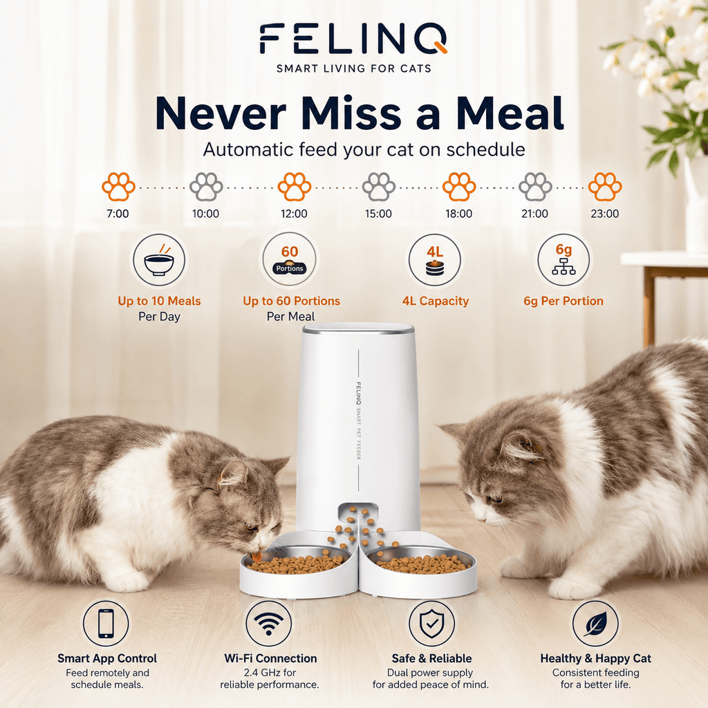 Felinq Automatic Cat Feeder with App Control