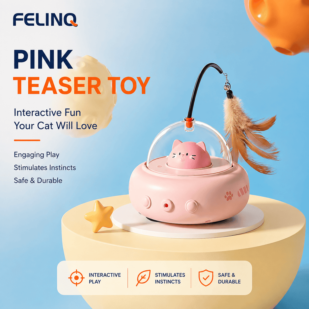 Felinq Automatic Feather Chase Toy | Interactive Cat Play