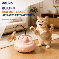 Felinq Automatic Feather Chase Toy | Interactive Cat Play