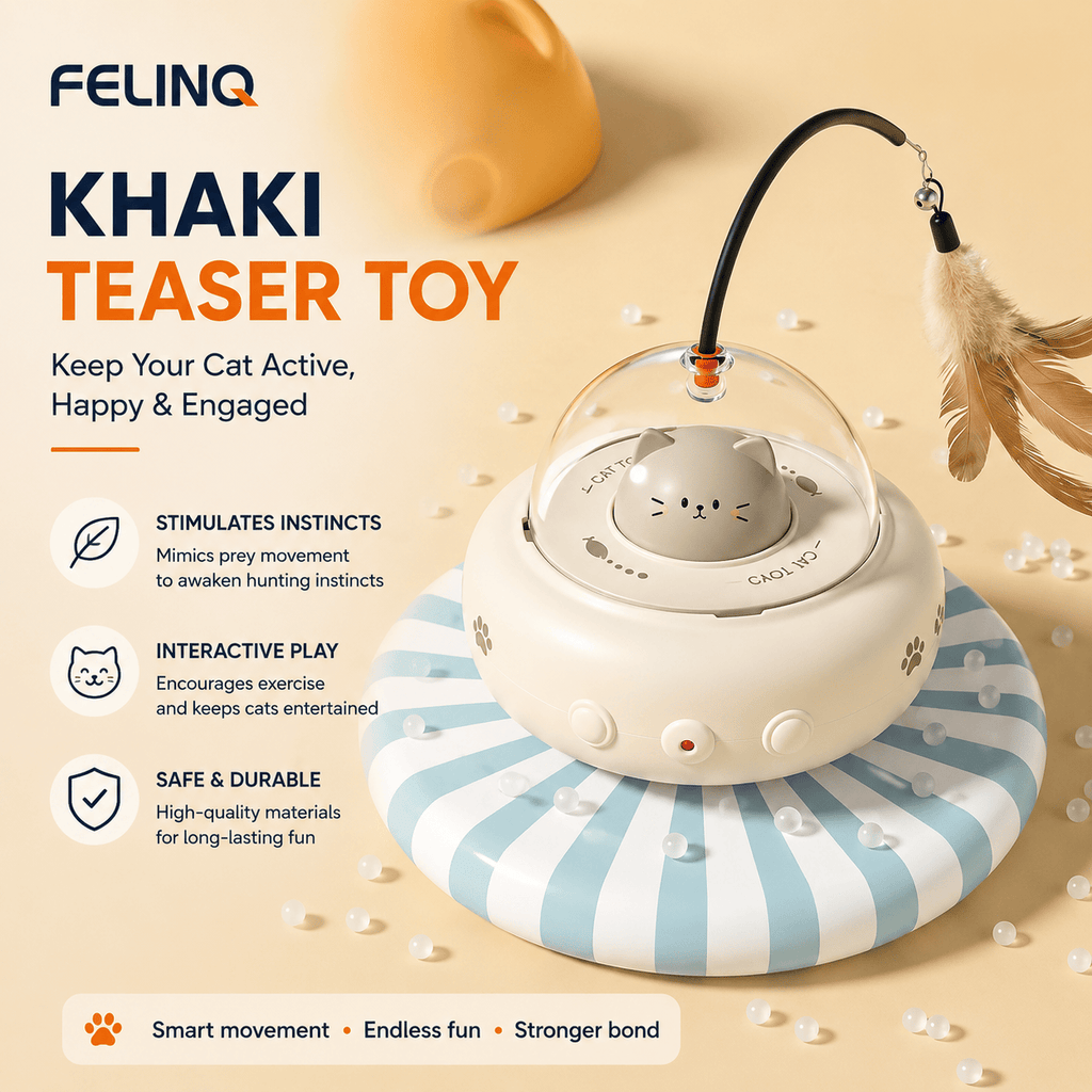Felinq Automatic Feather Chase Toy | Interactive Cat Play