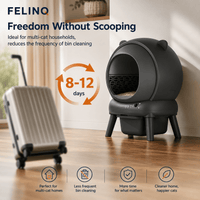 Felinq Automatic Self-Cleaning Cat Litter Box 65L with App Control