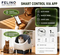 Felinq Automatic Self-Cleaning Cat Litter Box 76L with App Control