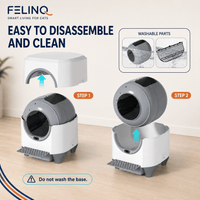Felinq Automatic Self-Cleaning Cat Litter Box 80L with App Control