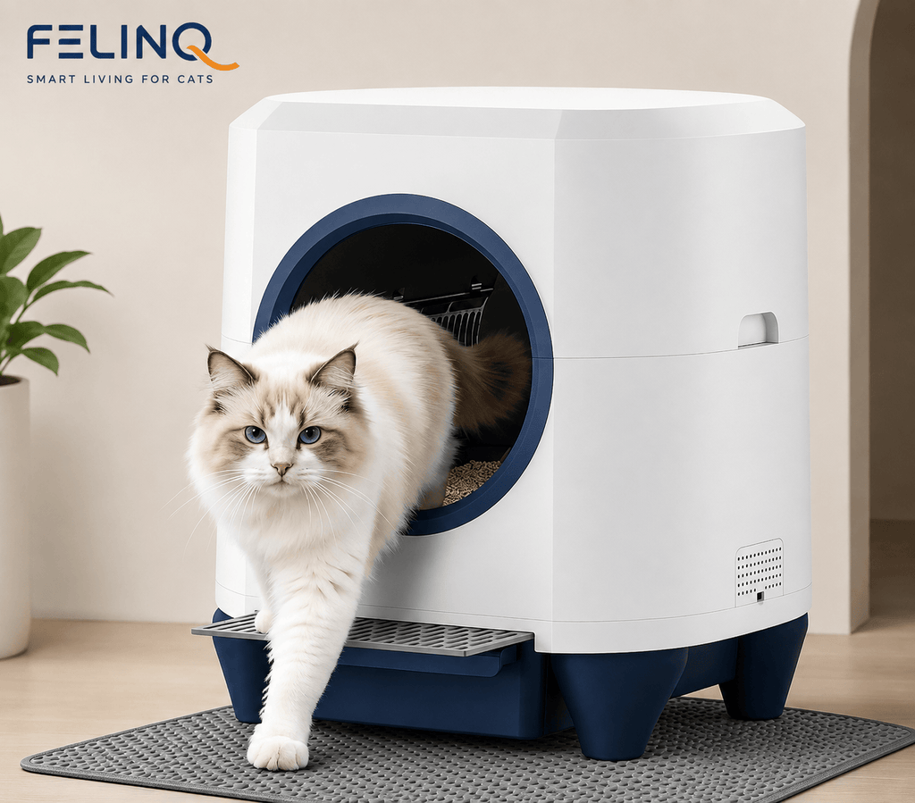 Felinq Automatic Self-Cleaning Cat Litter Box 80L with App Control