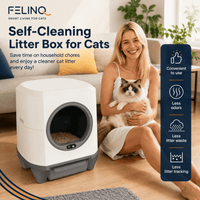 Felinq Automatic Self-Cleaning Cat Litter Box 80L with App Control