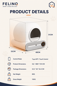 Felinq Automatic Self-Cleaning Cat Litter Box with App Control