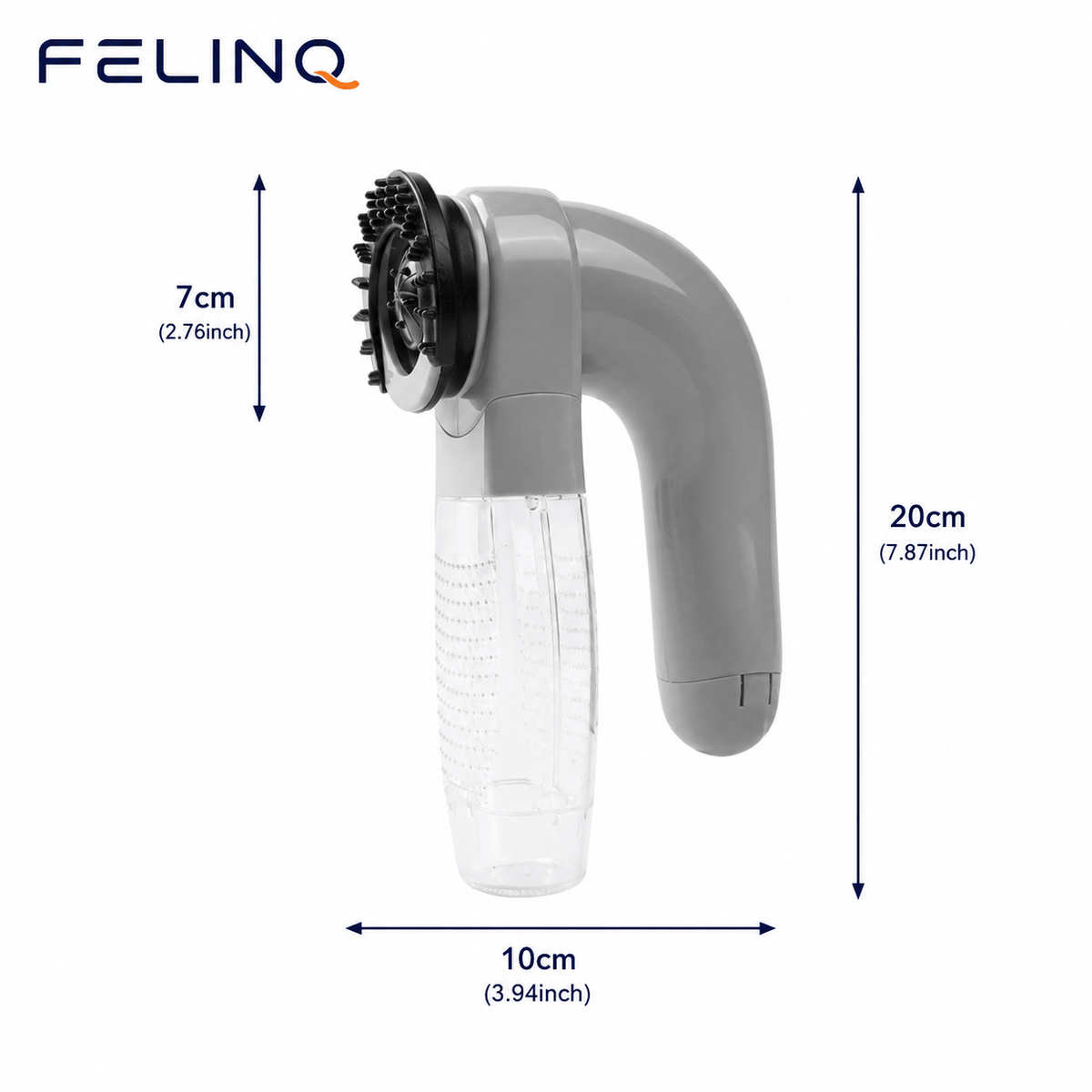 Felinq Cat Hair Vacuum & Massage Brush-2-in-1 Electric