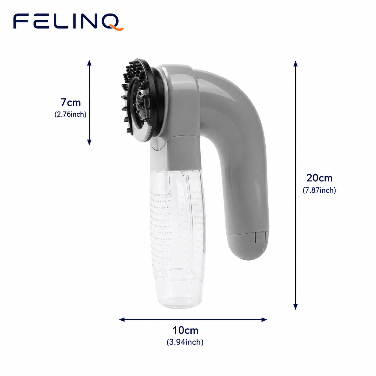Felinq Cat Hair Vacuum & Massage Brush-2-in-1 Electric