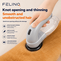 Felinq Cat Hair Vacuum & Massage Brush-2-in-1 Electric