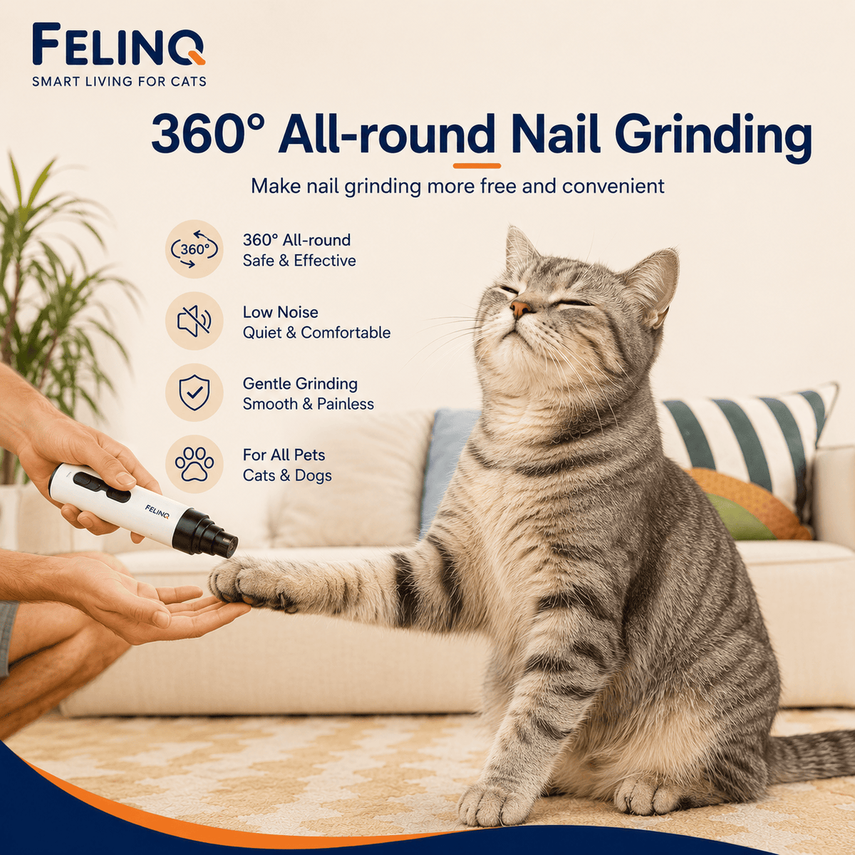 Felinq Cat Nail Grinder Electric