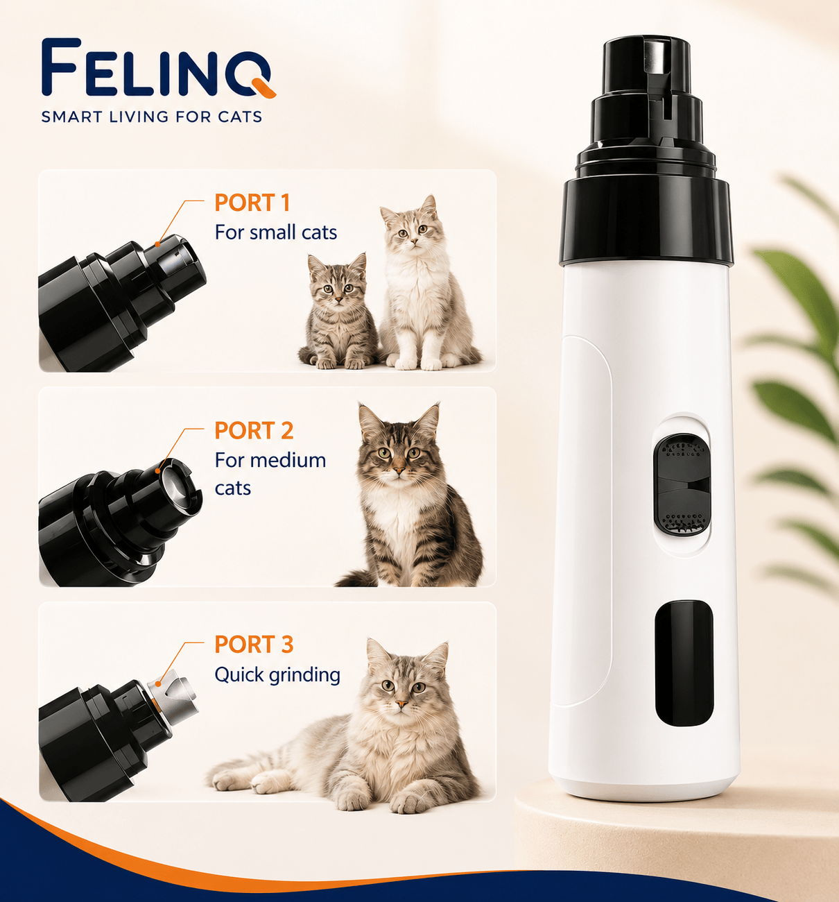 Felinq Cat Nail Grinder Electric