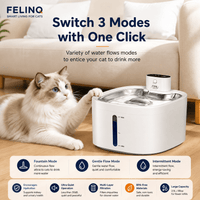 Felinq Cordless Cat Water Fountain 3.5L | Stainless Steel