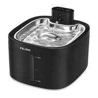 Felinq Cordless Cat Water Fountain 3.5L | Stainless Steel