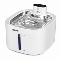 Felinq Cordless Cat Water Fountain 3.5L | Stainless Steel