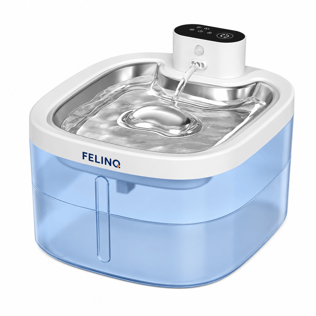 Felinq Cordless Cat Water Fountain 3.5L | Stainless Steel