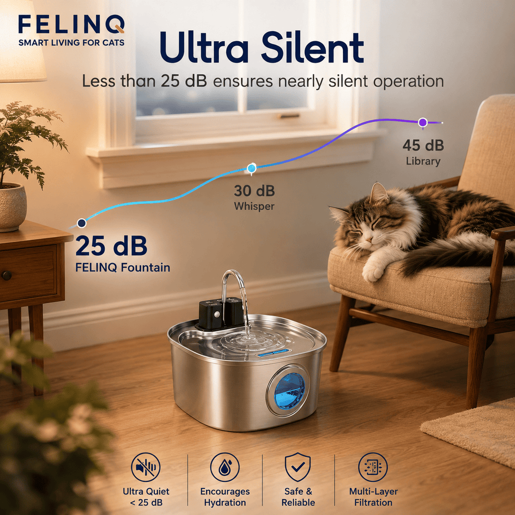 Felinq Cordless Cat Water Fountain 3L with Motion Sensor