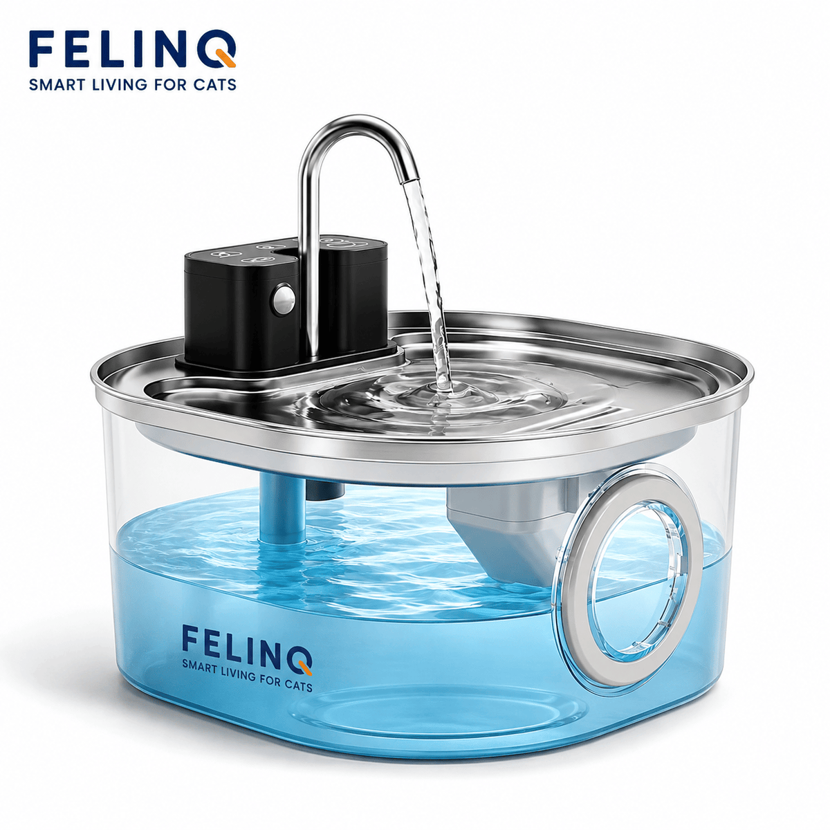 Felinq Cordless Cat Water Fountain 3L with Motion Sensor