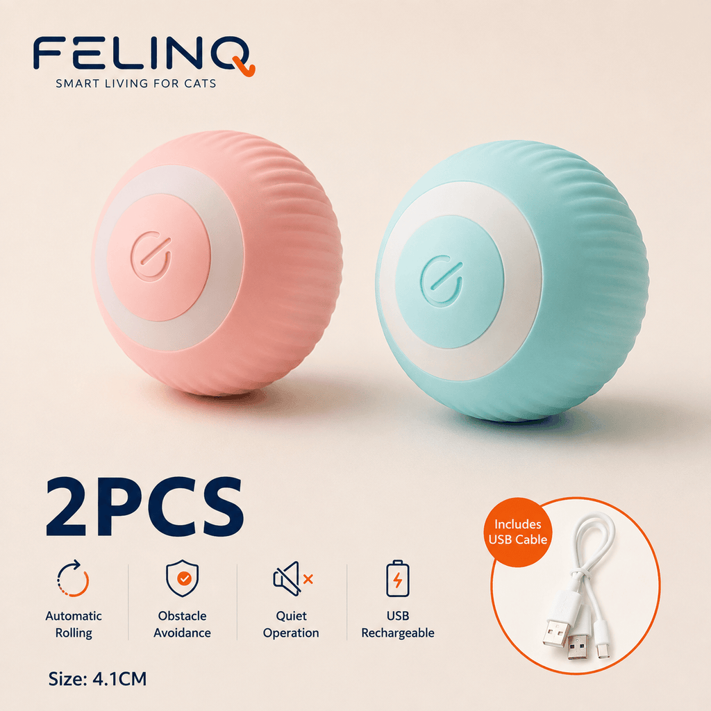 Felinq Interactive Cat Ball | Automatic Rolling Toy