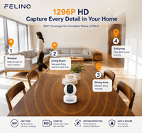 Felinq Smart Indoor Cat Camera 360°
