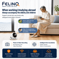 Felinq Smart Mobile Cat Camera with Auto Charging