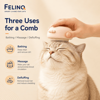 Felinq Steam Cat Grooming Brush – Spray & Hair Removal Comb