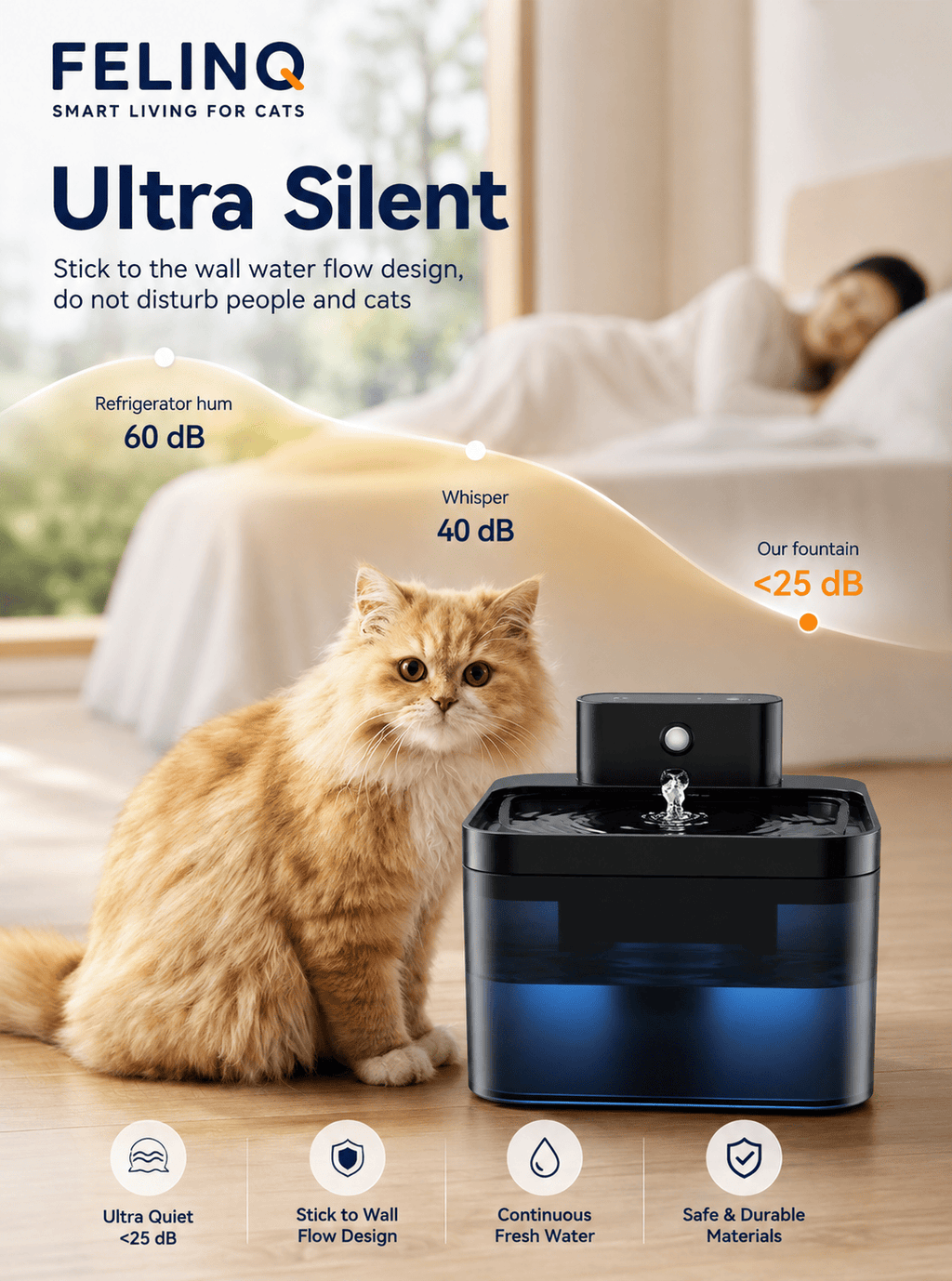 Felinq Wireless Cat Water Fountain